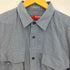 ステューシー Stussy WORK 90s 紺タグ チェック ダブルポケットシャツ メンズ import:L